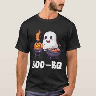 Fun Bbq Rbecue Boo Ghost Halloween Matching Costum T-Shirt