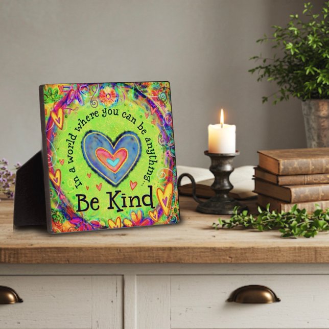Fun Be Kind Inspirational Quote Inspirivity Plaque (Creator Uploaded)