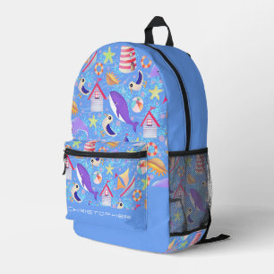 Fun Beach Blue Electronics Bag