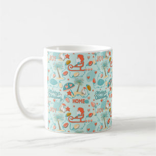 Fun Beach, coastal Christmas  Coffee Mug
