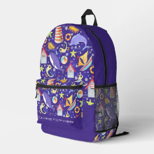 Fun Beach Navy Electronics Bag