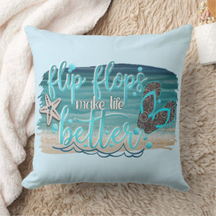 Fun Beachy Decor Cushion