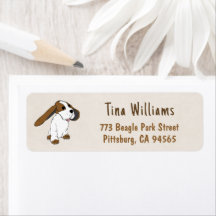 Fun Beagle Dog Return Address Labels