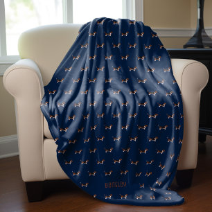 Fun Beagle Dogs Pattern Fleece Blanket
