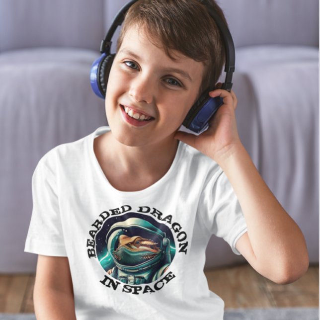 Fun Bearded Dragon in Space T-Shirt (Creator Uploaded)