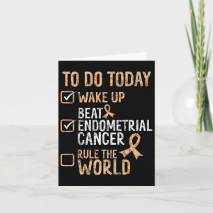 Fun Beat Endometrial Cancer Rule The World Survivo Card