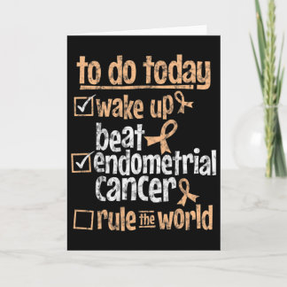 Fun Beat Endometrial Cancer Rule The World Survivo Card