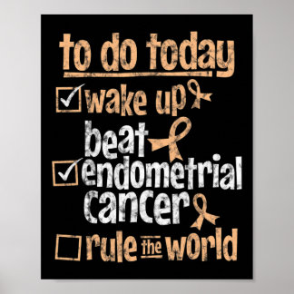 Fun Beat Endometrial Cancer Rule The World Survivo Poster