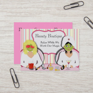 Fun Beauty Salon Health Spa Business Card