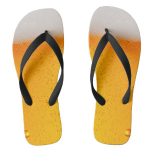 Fun Beer Brewery drinking happy hour Party Flip Flops