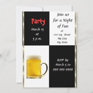 Fun Beer Party Invitation