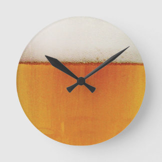 fun beer round clock