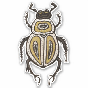 Fun Beetle Entomology Art