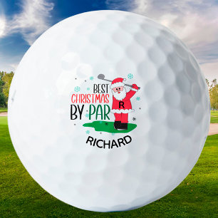 Fun Best Christmas Santa Golf By Par Golf Balls