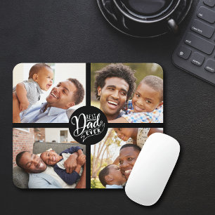 Fun Best Dad Ever Four Photo Mouse Pad