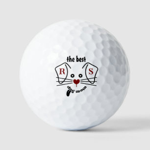 Fun Best Dog Mum Custom Monogram Golf Balls