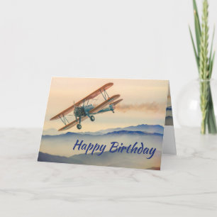 Fun Bi-Plane From One Vintage Model to another Card