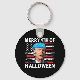 Fun Biden Dazed Merry th July Happy Halloween Bide Key Ring