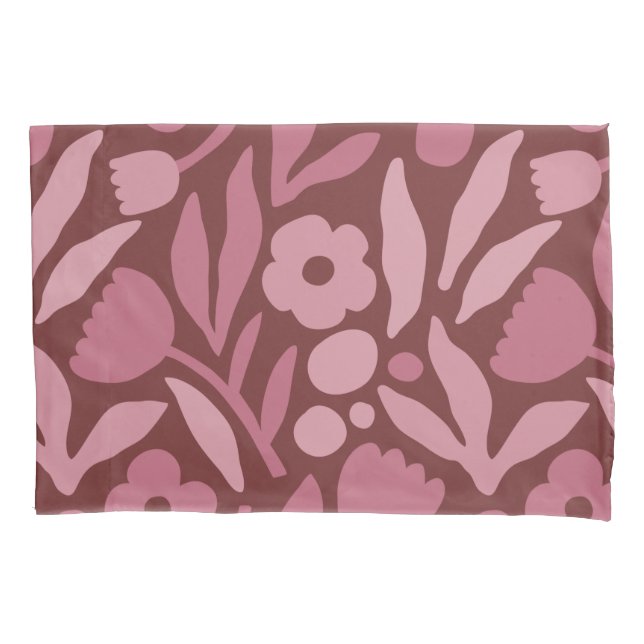 Fun Big Flower Bold Colour Pillowcase (Front)