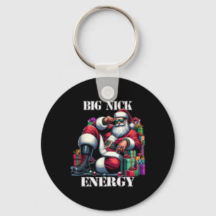 Fun Big Nick Energy Fun Santa Claus Christmas Xmas Key Ring