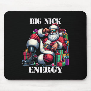 Fun Big Nick Energy Fun Santa Claus Christmas Xmas Mouse Mat