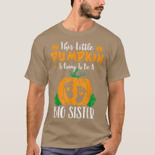 Fun Big Sister Autumn Fall Pregnancy Announcement T-Shirt