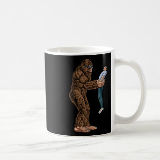 Fun Bigfoot Found A Guy And Picked Him Up - Sasqua Coffee Mug