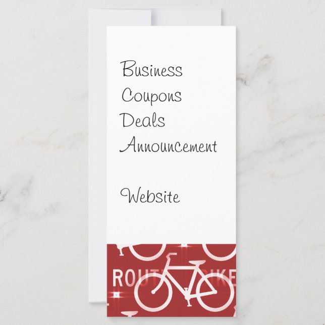 Fun Bike Route Fixie Bicycle Cyclist Pattern Red (Front)