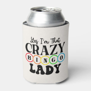 Fun Bingo caller word art Can Cooler