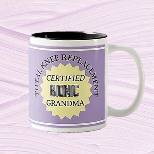 Fun! Bionic Knee Replacement Mug (Creator Uploaded)