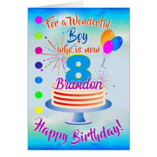 FUN BIRTHDAY BOY - BLUE / BLUE PERSONALIZED