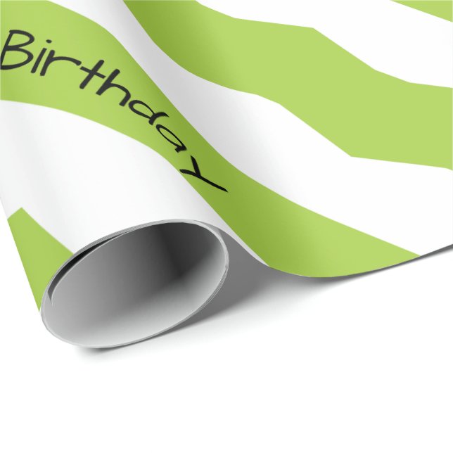 Fun Birthday Lime Gift Wrap (Roll Corner)