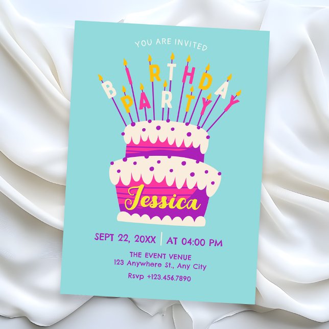 Fun birthday party invitation (Creator Uploaded)