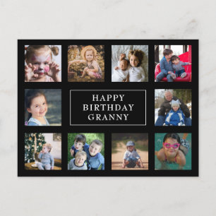 Fun Birthday Photo Collage Postcard