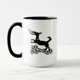 *Fun Bitcoin Frisbee Catching Dog Mug