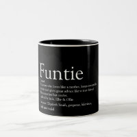Fun Black and White Funtie Aunt Auntie Definition