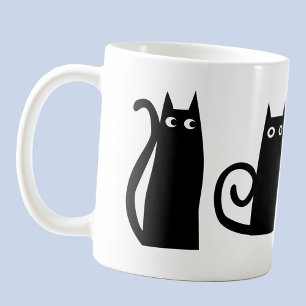 Fun Black Cat Coffee Mug
