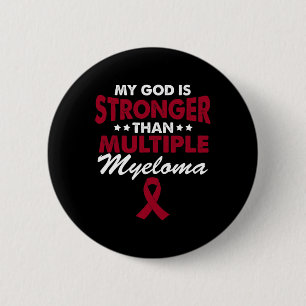 Fun Blood Cancer Survivor - Multiple Myeloma Aware 6 Cm Round Badge