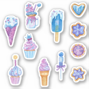 Fun Blue and Purple Frozen Sweets Bundle