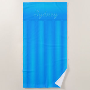 Fun Blue Fake Water Floatie Beach Towel