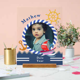 Fun Boats Photo Transparent Acrylic Sign