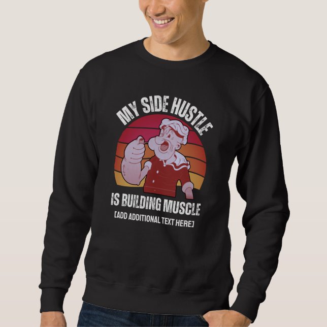 Fun Body Building Workout Fitness Sweatshirt (Front)