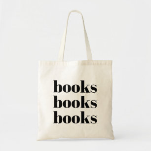 Fun Bold Black Typography Book Bag