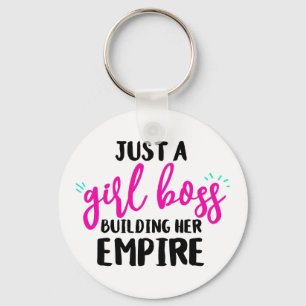 FUN, BOLD GIRL BOSS GIRLY TYPOGRAPHY KEY RING
