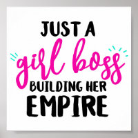 FUN, BOLD GIRL BOSS TYPOGRAPHY POSTER/PRINT