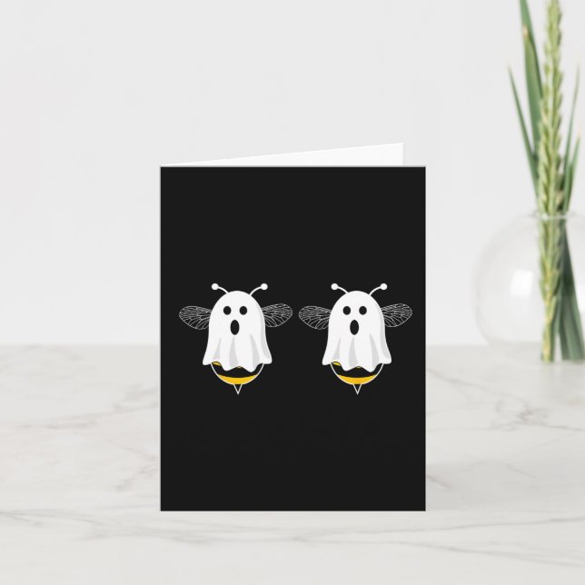 Fun Boo Bees Couples Halloween Costume  For Women' Card (Front)