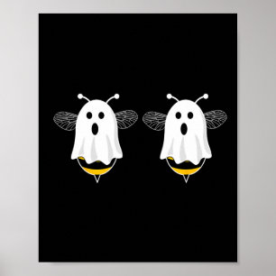 Fun Boo Bees Couples Halloween Costume For Women's Poster