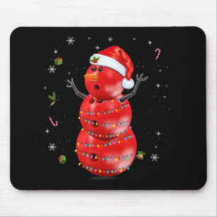 Fun Bowling for Boys Girls Christmas Snowman Bowl Mouse Mat