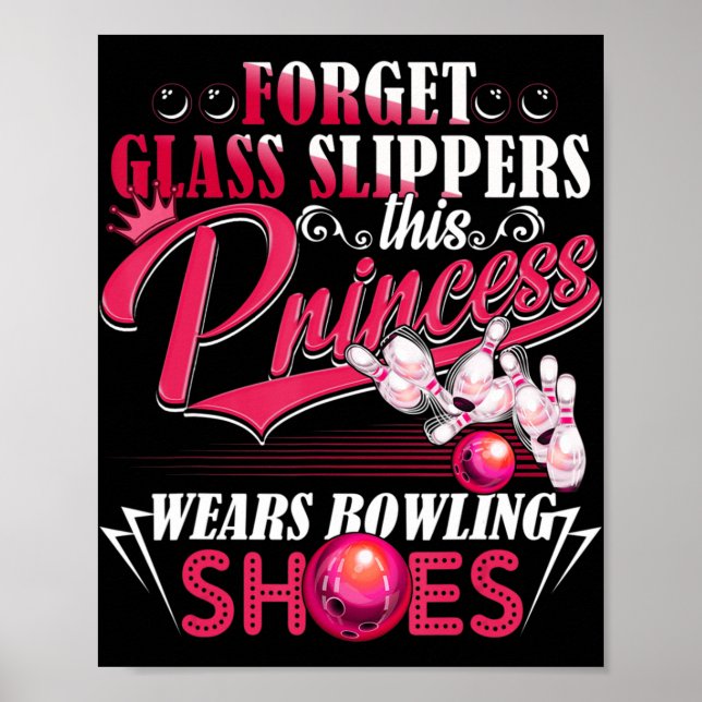 Fun Bowling  For Women Girls Kids Mom Wife  Poster (Front)