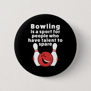 Fun Bowling For Women Men Or Kids 6 Cm Round Badge
